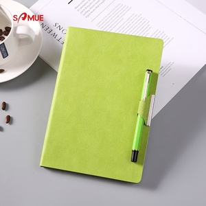 Biểu Tượng Tùy Chỉnh PU Da Chuyên Nghiệp Kế Hoạch Máy Tính Xách Tay Với Chỉ Số Tab Chia Và Đánh Dấu Bookmark - Product Image 1