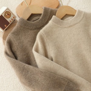 Jersey <span class=keywords><strong>de</strong></span> <span class=keywords><strong>lana</strong></span> 100% <span class=keywords><strong>para</strong></span> bebés y niños, suéter <span class=keywords><strong>de</strong></span> invierno <span class=keywords><strong>para</strong></span> niños y niñas, <span class=keywords><strong>Cuello</strong></span> medio alto, antibolitas, manga completa, Color sólido - Product Image 1