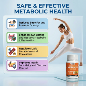 Capsules Probiotiques GLP-1 HelpGut Health : Régule le Métabolisme des Lipides et le Cholestérol – Probiotique GLP-1 Marque Privée - Product Image 3