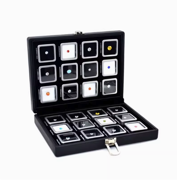 Large silver 24 pieces +pu case (sliding buckle)