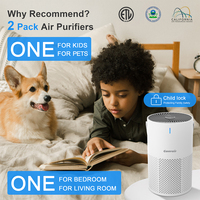 Nouveau Purificateur d'Air Portable 2025 avec Filtre HEPA H13, Générateur d'Ions Négatifs 20M et Diffuseur d'Arômes, Alimentation USB-C