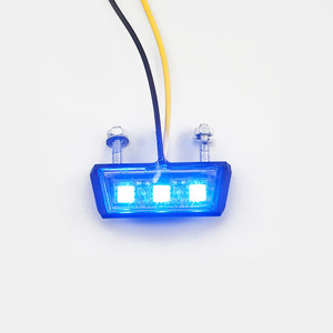 Feu arrière universel modifié pour moto, éclairage de plaque d'immatriculation LED 12V, éclairage de plaque d'immatriculation pour scooter - Product Image 4
