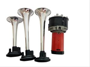 CHSKY Klaxon d'<span class=keywords><strong>air</strong></span> modifié super puissant à 3 tubes avec haut-parleur bidirectionnel pour l'audio de voiture - 12V Matériel ABS Neuf - Product Image 3