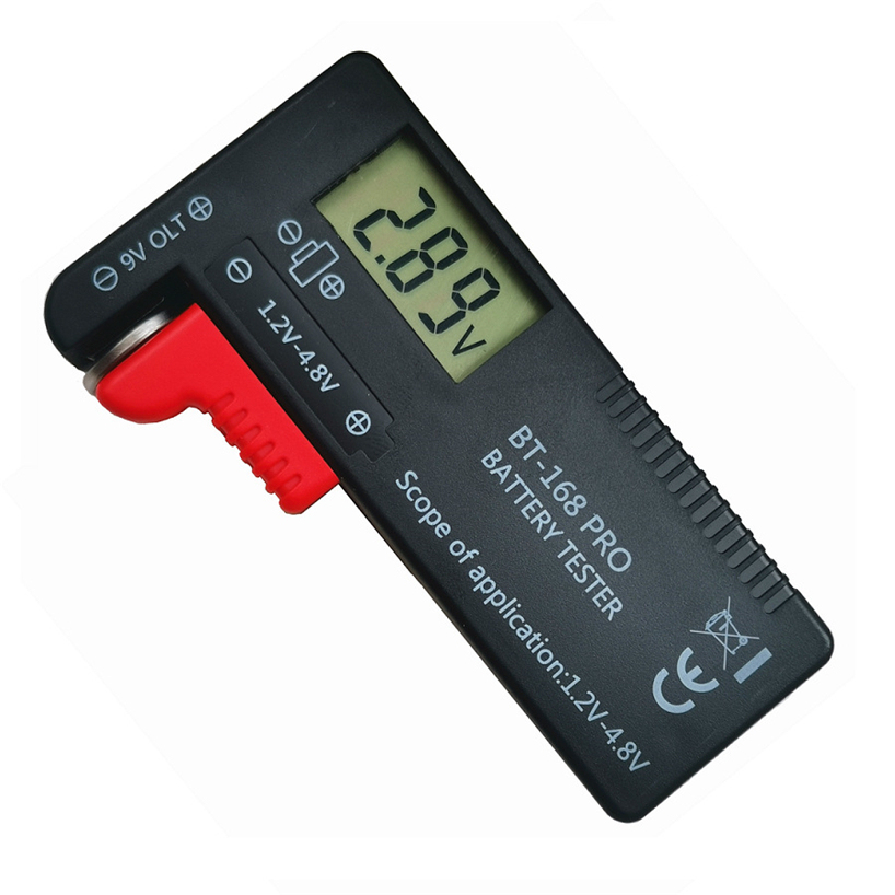 FYOBOT Tester Batteria BT-168D Tester Batteria Digitale Tester Capacit¨¤ Batteria BT168D Tester per Batteria AA/AAA/C/D/9V/1.5V