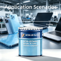 Ventes directes usine – Série ACSA-LB : Apprêt acrylique 3C basse température à forte adhérence pour revêtement UV PU sur substrats plastiques