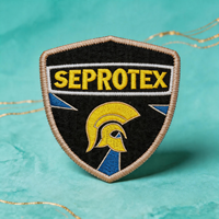 Écusson brodé personnalisé en sergé avec bordure, badge thermocollant, logo, emblème pour club, équipe, uniforme, accessoires vestimentaires, directement de l'usine
