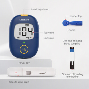 เครื่องวัดระดับน้ำตาลในเลือด <span class=keywords><strong>Sinocare</strong></span> Safe AQ Voice พร้อมแถบทดสอบ - Product Image 5