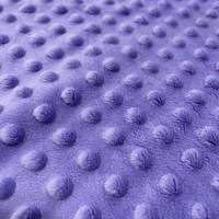 Popular manta de bebé Minky Dot suave tela de terciopelo burbuja felpa polar tela
