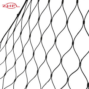 Malla de Alambre de Acero Inoxidable de Alta Calidad, Grado 304/316, con Recubrimiento de Óxido Negro, Flexible, Tejido Plano, para Cercas de Protección en Zoológicos - Product Image 1