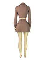 Ensemble jupe et veste courte zippée 2 pièces pour femme, collection automne, style décontracté Y2K