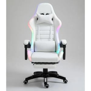 Barato Ddp blanco completo PU cuero ordenador Pc juego <span class=keywords><strong>silla</strong></span> <span class=keywords><strong>Silla</strong></span> <span class=keywords><strong>Gamer</strong></span> LED <span class=keywords><strong>Rgb</strong></span> carreras masaje <span class=keywords><strong>Silla</strong></span> de juegos con luces y altavoces - Product Image 2