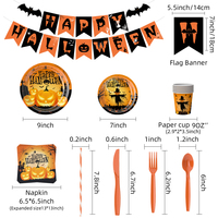 Fournitures pour Fête d'Halloween dans une Maison Hantée, Disponibles pour 16 Personnes