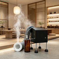 Diffuseur d'arômes silencieux F02 pour plafond, 500 ml, en métal, application mobile, nébuliseur sans eau à double fluide, fiable pour les spas