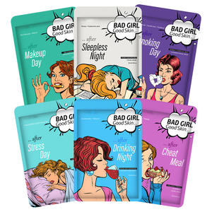 Fiore segreto vendita calda serie 6 tipi maschera facciale foglio di cura della pelle Anti invecchiamento idratante idratante sbiancante 25ml maschera per il viso - Product Image 1