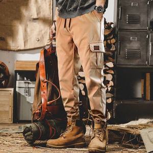 Vêtements <span class=keywords><strong>de</strong></span> travail <span class=keywords><strong>de</strong></span> marque pour hommes, printemps-automne, pantalons <span class=keywords><strong>de</strong></span> survêtement amples à la cheville, pantalons noués, décoration <span class=keywords><strong>de</strong></span> poche, fourniture en gros - Product Image 1