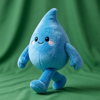 Costumes de mascotte en forme de goutte d'eau mignons et personnalisés en mousse, utilisés comme accessoires de défilé pour la promotion de produits