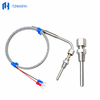 Sonde de température à thermocouple de type K, filetage PT1/8, 0-1000°C, OEM, acier inoxydable 304, blindée, IP67, pour moulage par injection