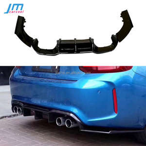 ABS brillante Negro difusor trasero labio Spoiler para <span class=keywords><strong>BMW</strong></span> 2 Series F87 <span class=keywords><strong>M2</strong></span> 2016 2017 <span class=keywords><strong>2018</strong></span> + Carbon Look parachoques trasero difusor cuerpo Kits - Product Image 1