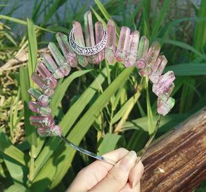 Hand Made Crystal Quartz Hairbands Gemstones Crystal Craft Xmas Stuffs Crystal Healing Stones <b>Gifts</b> - Product Image 3