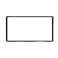 EASUNTECH Écran de projection portable pliable en tissu BLACK CRYSTAL certifié FCC, 60-150 pouces, 16:9 4:3, à fixer au mur, garantie 1 an