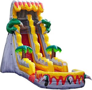 สไลเดอร์<span class=keywords><strong>เป่า</strong></span><span class=keywords><strong>ลม</strong></span>สำหรับเด็กและผู้ใหญ่แบบเป่าลมรูปสวนหลังบ้านเกรดเชิงพาณิชย์แบบ T-Rex Jungle - Product Image 2