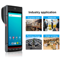 Machine de point de vente portable PDA Android 4G de 5.5 pouces avec imprimante/scanner de codes à barres de 58mm lire les codes 1D et 2D