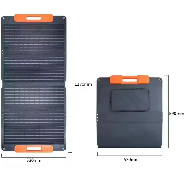 Sunfield Camping 100W 18V 12V Monocrystalline 20% Efficient Portable Foldable USB Charger Solar Panels Kit Outdoor Power Supply