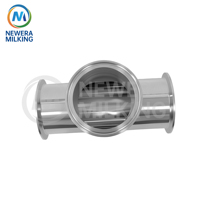 Pièces de rechange pour ferme laitière 831140117 TEE-TUBE REDUCING -1/2" X 1/2" X 1/4" OD, Raccord réducteur en T pour salle de traite