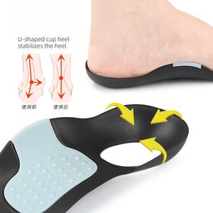 Semelles orthopédiques à soutien de la voûte plantaire pour le soulagement de la fasciite plantaire, soutien élevé de la voûte plantaire, semelles unisexes pour hommes et femmes, coussinets de soin des pieds - Product Image 4