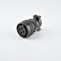 Connecteur Série 1 MIL-DTL-26482 MS3116F14-4S Femelle en Cuivre Aérospatial Étanche IP67 4 Broches Montage sur Câble Coque Galvanisée