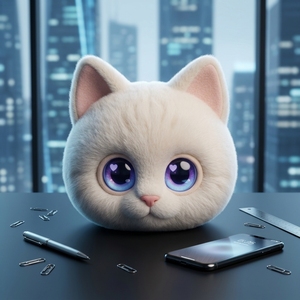 Adorable Gato de Peluche con IA, Mascota de Escritorio con Pantalla TFT Dual de 0.71 Pulgadas, Ojos Animados a Color, Interacción Emocional, Robot para Decoración de Escritorio de Oficina - Product Image 6