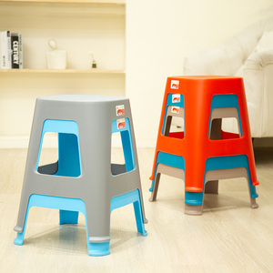 Pearl River Plastic <b>Stool</b> Stackable Modern Design Gray Blue Red Living Room Chair Home Furniture - Product Image 1
