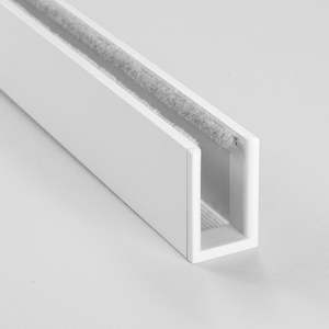 <span class=keywords><strong>Bandes</strong></span> d'obstruction de lumière en alliage d'aluminium en forme de U pour stores enrouleurs, bloqueurs d'écart lumineux, stores de fenêtre, rails latéraux - Product Image 4