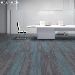 Diskon besar 50x50 nilon/PP kantor komersial karpet Modular ubin 25x100 karpet lantai persegi