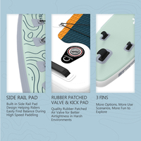 Planche de paddle gonflable personnalisée en usine avec accessoires