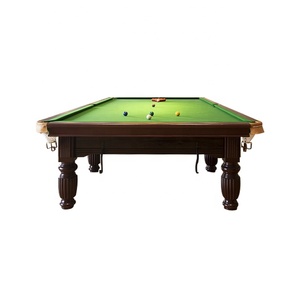 Mesa de <span class=keywords><strong>billar</strong></span> Sdais de 12 pies para interior, deporte de <span class=keywords><strong>billar</strong></span>, duradera, de alta calidad, con patas de metal, material de cuero, taco de <span class=keywords><strong>billar</strong></span>, pizarra, red de cuero - Product Image 4