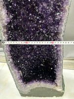 Pierres de Guérison Naturelles Brésil Grand Rocher Violet Sculpté À La Main Améthyste Cluster Géode Pour Cadeaux Ou Vente