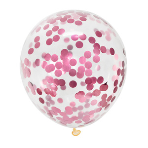 12 pouces <span class=keywords><strong>or</strong></span> <span class=keywords><strong>Rose</strong></span> argent confettis paillettes ballons Transparent rond paillettes Confeti Para Globos pour mariage fête d'<span class=keywords><strong>anniversaire</strong></span> déco - Product Image 2