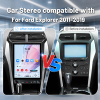 Autoradio Android en gros, mise à niveau 12,1 pouces, GPS, Bluetooth, CarPlay pour Ford Explorer 2018