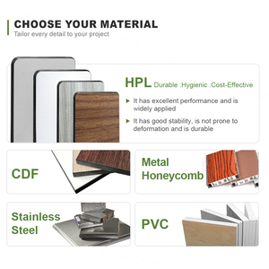 Cartmay Modular nhà vệ sinh phân vùng Kit nhà vệ sinh ngăn <span class=keywords><strong>Phenolic</strong></span> lõi công cộng cubicles an toàn trẻ em khóa - Product Image 4