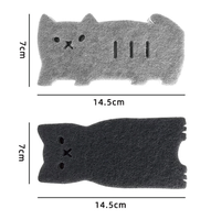 Éponge de nettoyage en forme de chat, écologique et très absorbante, pour le polissage domestique, marque TIN HONG