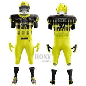Uniforme de football américain personnalisé avec étiquette privée, maillot de sport de haute qualité, tissu léger à séchage rapide, uniforme de football pour l'entraînement - Product Image 6