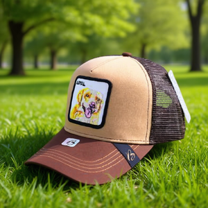 Casquette de camionneur de marque locale, 6 panneaux, en maille, réglable, unisexe, décontractée, printemps-été, avec patch brodé chien - Product Image 2