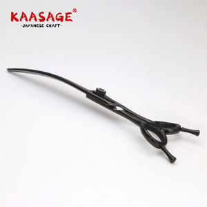 8-Inch Professionele Hondenverzorgingsschaar Japan 440c Zwart Roestvrij Staal Extreem Gebogen Handige Functies - Product Image 6