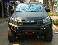 Parachoques delantero todoterreno 4wd, barra de toro para recoger para el coche con orificio de luz, barra transversal de acero, accesorios para coche, bonito parachoques fresco