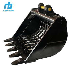 Benna Vibrante per la Classificazione della Sabbia Fluviale RB, OEM Q355 NM400 CE ISO, Benna Vaglio per Aggregati Fini da Cava, Attrezzatura per Escavatore - Product Image 1