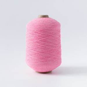 Exquis et délicat, haute uniformité 100 #   Fil teint en cœur filé à l'anneau, recouvert de caoutchouc latex haute teneur pour le tricot de chaussettes - Product Image 1