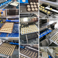 Machine automatique de positionnement précis pour l'agencement de pâtisseries (gâteaux au pain, gâteaux à l'ananas, pâtisseries aux flocons de noix de coco, shortbread, mochi, mooncakes) sur plateau