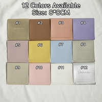 Pochette à bijoux en cuir PU multicolore avec rabat personnalisé pour logo, sac de rangement pour colliers, boucles d'oreilles, bagues et bracelets