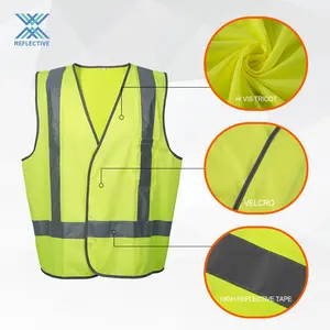 LX One-Stop Purchasing Reflective Fabric Reflective Strips Zippers For Reflective Vest